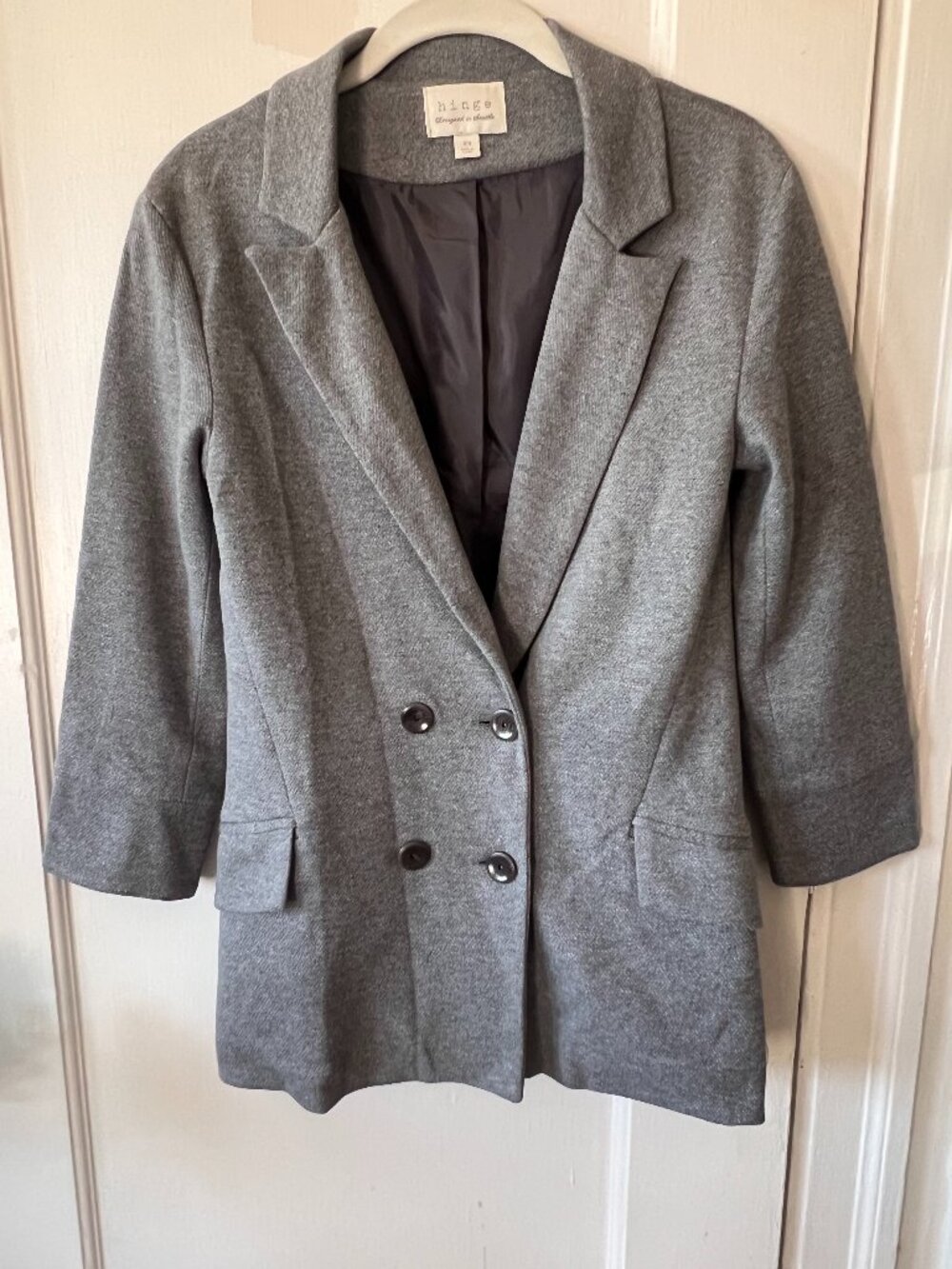 Hinge Gray Blazer Size XS